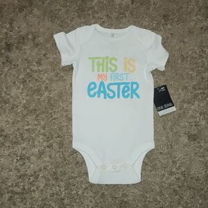 NWT Okie Dokie Easter Bodysuit Size 6m